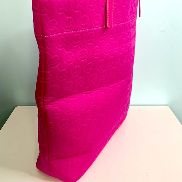 Michael Kors Hot Pink Jet Set Neoprene Tote Bag - Picture 4 of 9